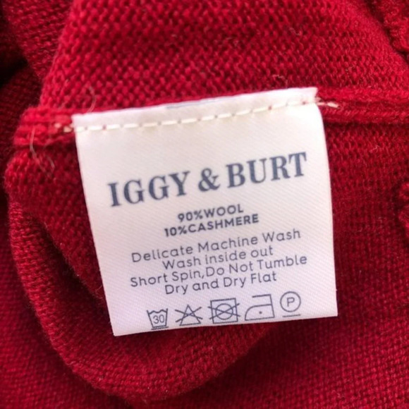 Iggy & Burt Pocket Curve Sweater Wool Cashmere NWT - Picture 8 of 8
